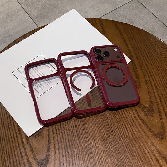 Burgundy Round-Edge Space Case