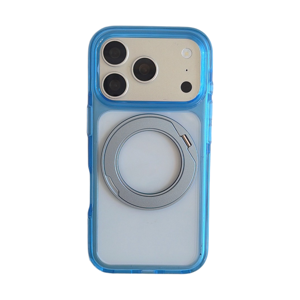 360° Rotating Ring Stand Transparent Acrylic Jelly Case