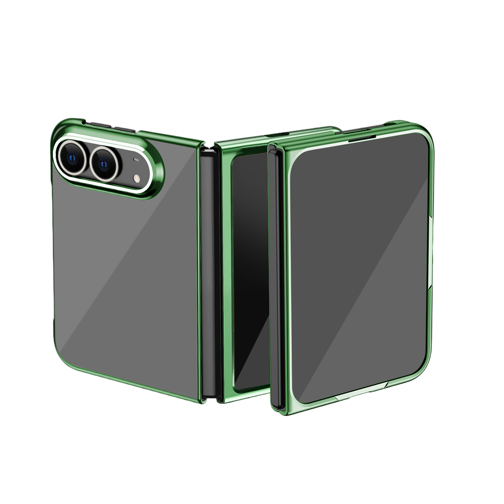 Electroplated-Look Trim Clear Case for iPhone Duo – 5 Color Styles