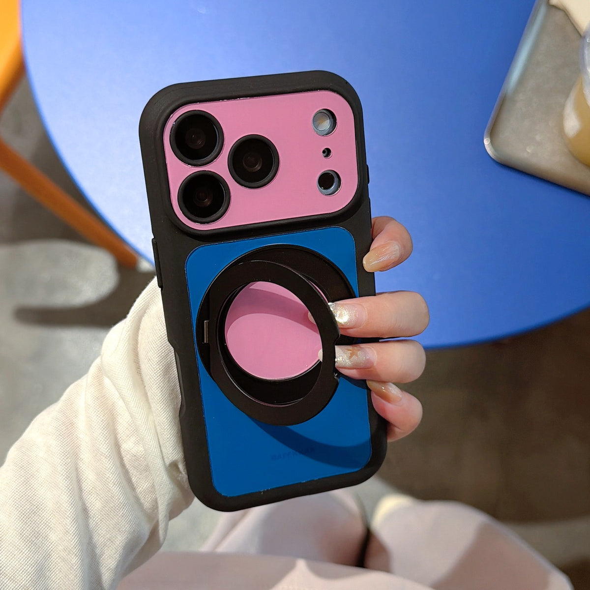 6-Color Dopamine Color-Block 360° Bubble Phone Case