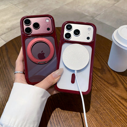 Burgundy Round-Edge Space Case