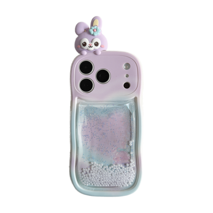 Squishy Liquid Glitter Animal Phone Case – 7 3D Character Styles