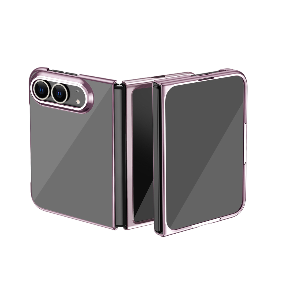 Electroplated-Look Trim Clear Case for iPhone Duo – 5 Color Styles
