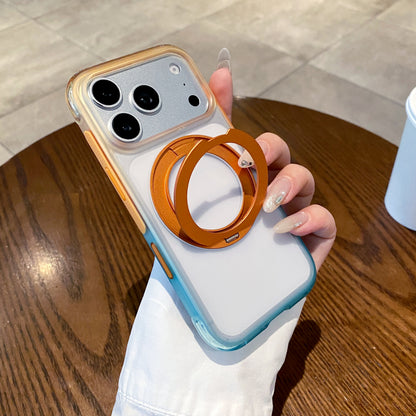 Four-Color Gradient Air-Cushion Ring Stand Case