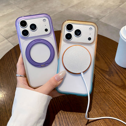 Four-Color Gradient Air-Cushion Ring Stand Case