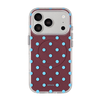 Autumn Polka Dot Magnetic Ring Phone Case – Double-Sided IMD & 360° Air-Cushion Edges (3 Colors)