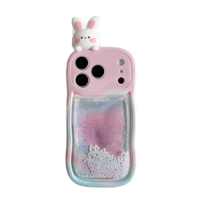 Squishy Liquid Glitter Animal Phone Case – 7 3D Character Styles