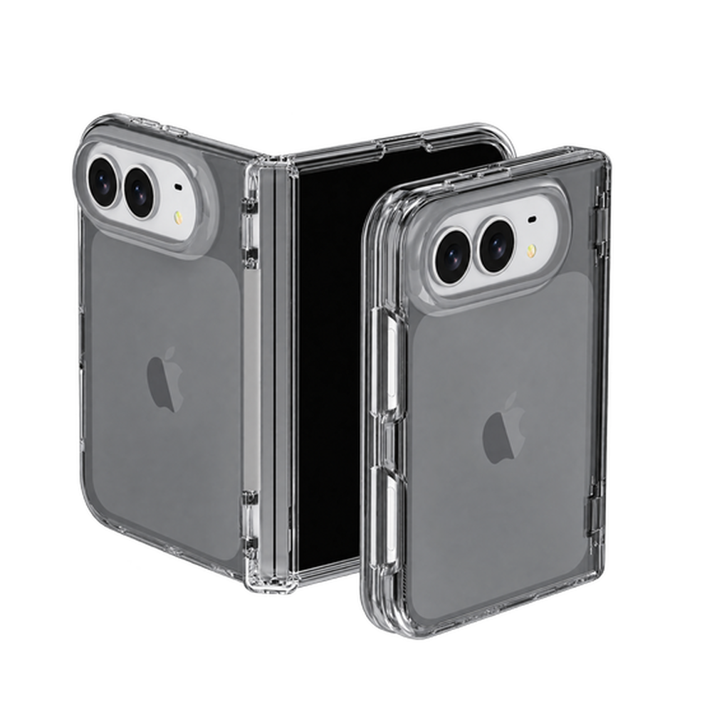 Transparent Glitter Foldable Case for iPhone Duo – 10 Styles