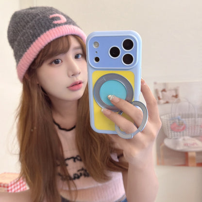 6-Color Dopamine Color-Block 360° Bubble Phone Case
