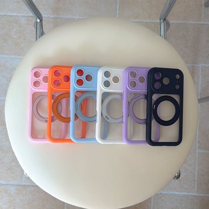 360° Integrated Pivot Clear Bubble Phone Case – 6 Colors