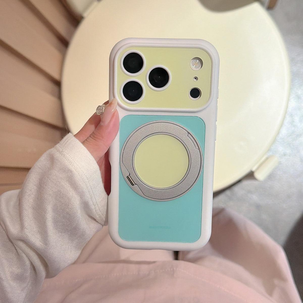 6-Color Dopamine Color-Block 360° Bubble Phone Case