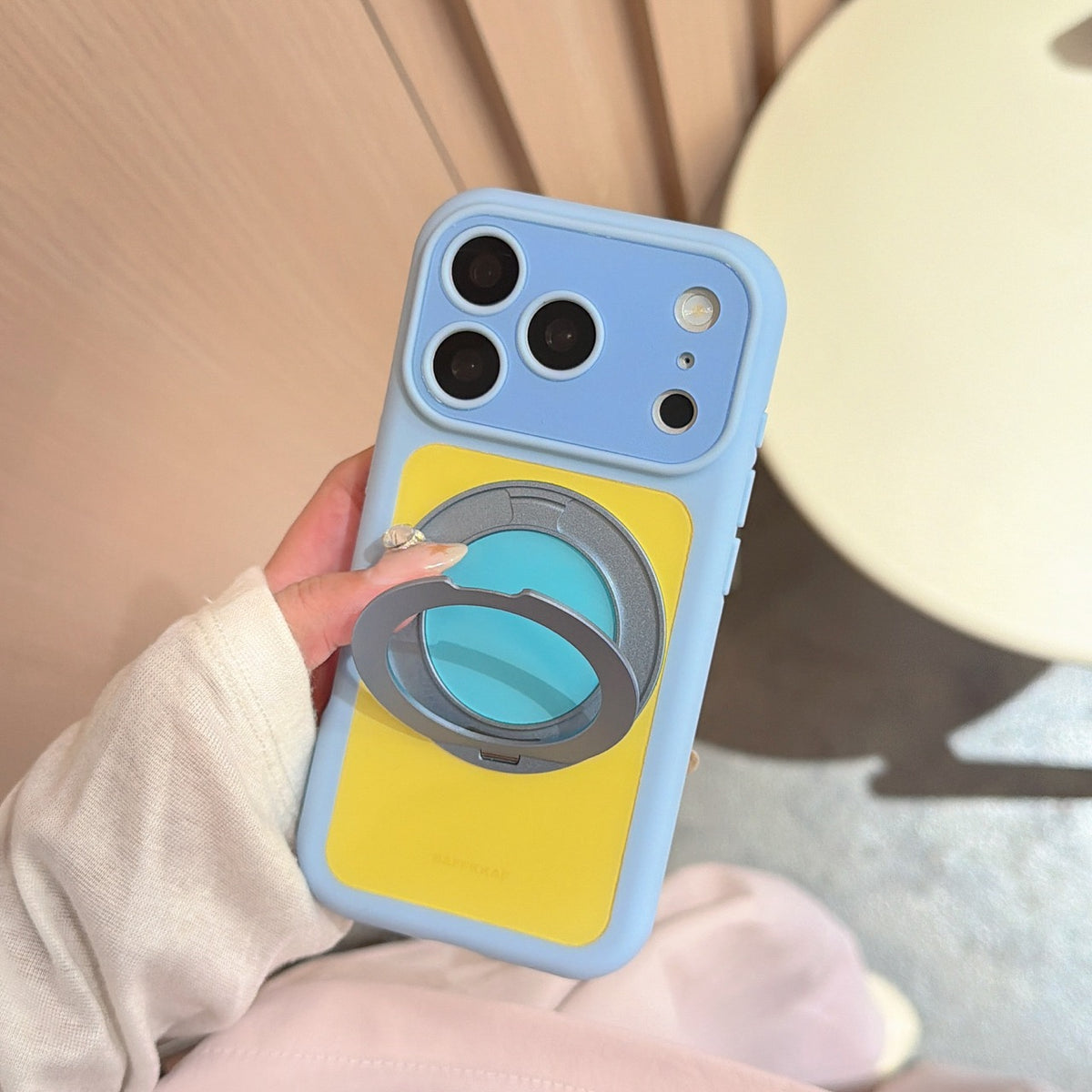 6-Color Dopamine Color-Block 360° Bubble Phone Case