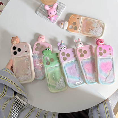 Squishy Liquid Glitter Animal Phone Case – 7 3D Character Styles