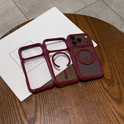 Burgundy Round-Edge Space Case