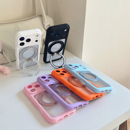 360° Integrated Pivot Clear Bubble Phone Case – 6 Colors
