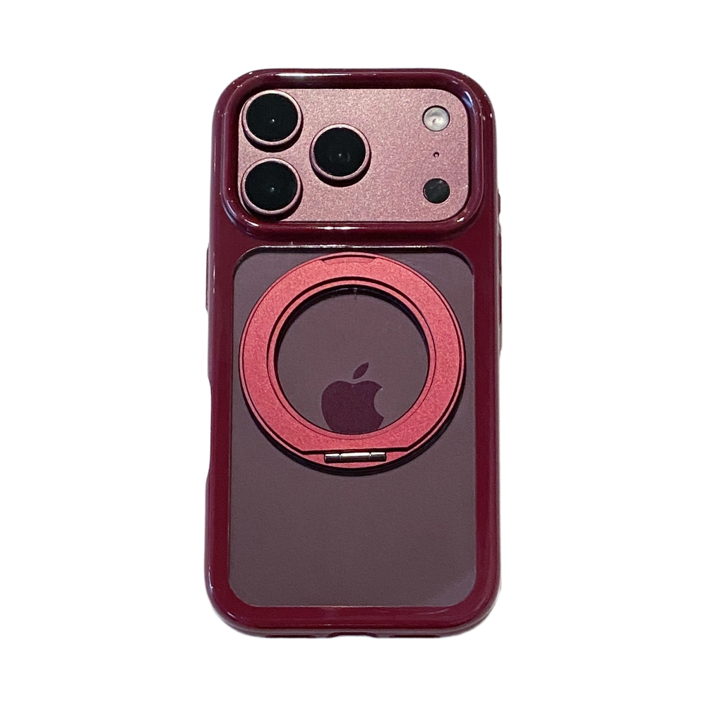 Burgundy Round-Edge Space Case