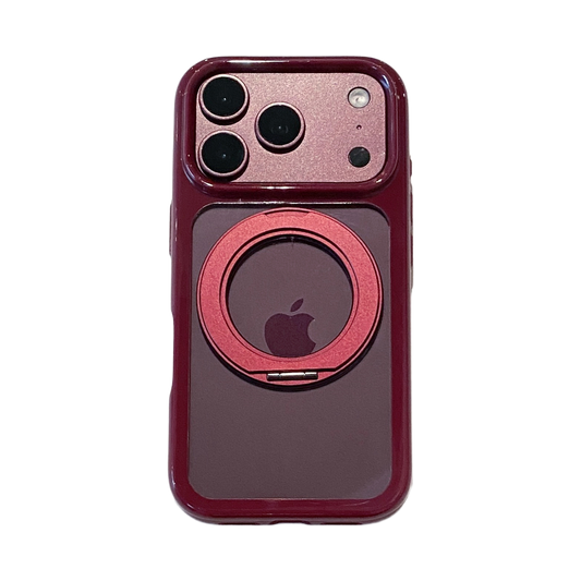 Burgundy Round-Edge Space Case