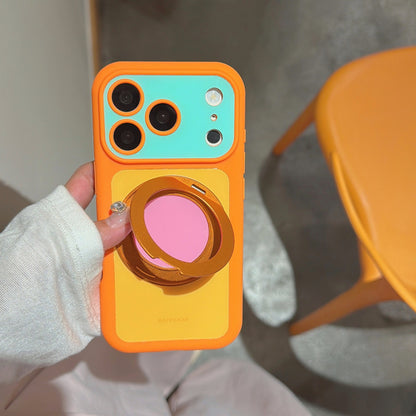 6-Color Dopamine Color-Block 360° Bubble Phone Case