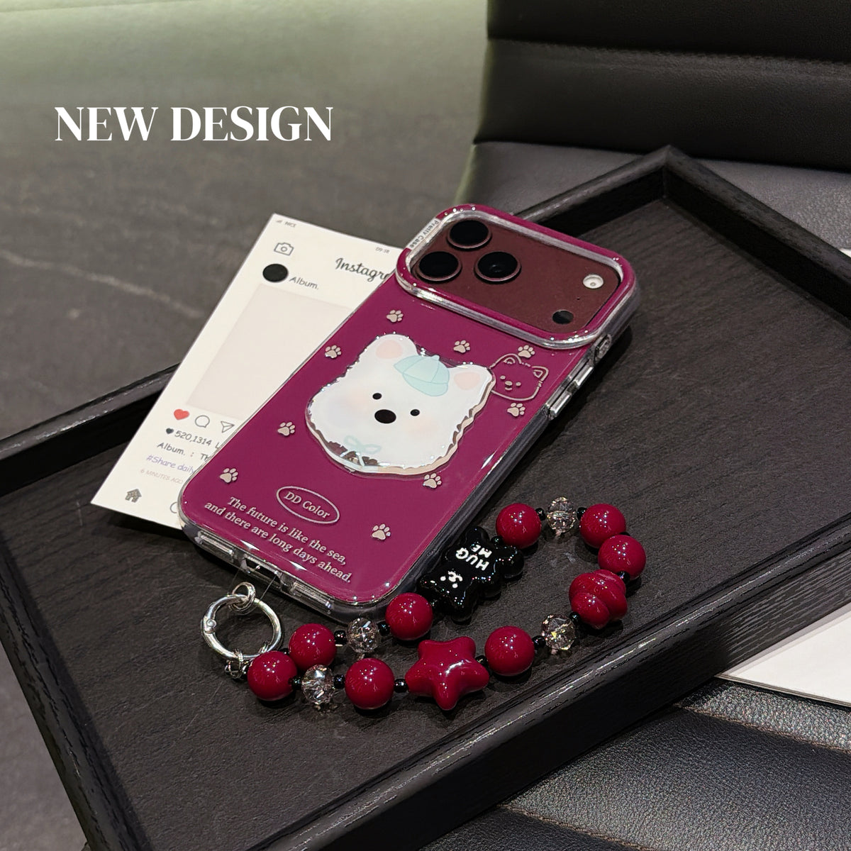 Jelly West Highland Phone Case with Wrist Strap