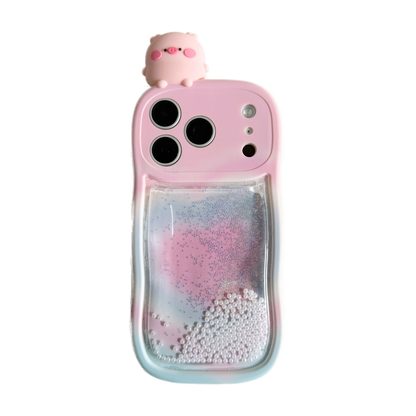 Squishy Liquid Glitter Animal Phone Case – 7 3D Character Styles