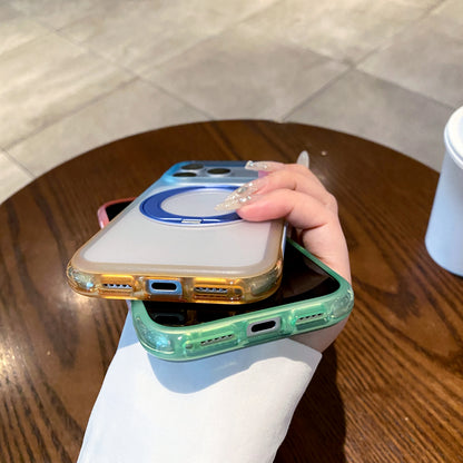 Four-Color Gradient Air-Cushion Ring Stand Case