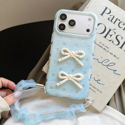 3D Bow Phone Case with Wrist Strap