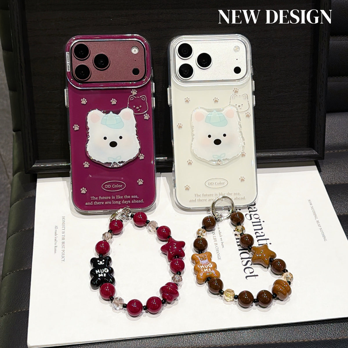 Jelly West Highland Phone Case with Wrist Strap