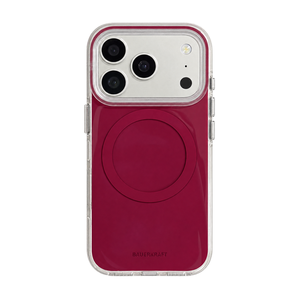 Minimalist Solid-Color Magnetic Ring Phone Case – Double-Sided IMD & 360° Air-Cushion Edges (5 Colors)