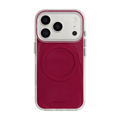 Minimalist Solid-Color Magnetic Ring Phone Case – Double-Sided IMD & 360° Air-Cushion Edges (5 Colors)