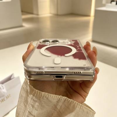 Magnetic Cherry Red Splash Case for iPhone Duo