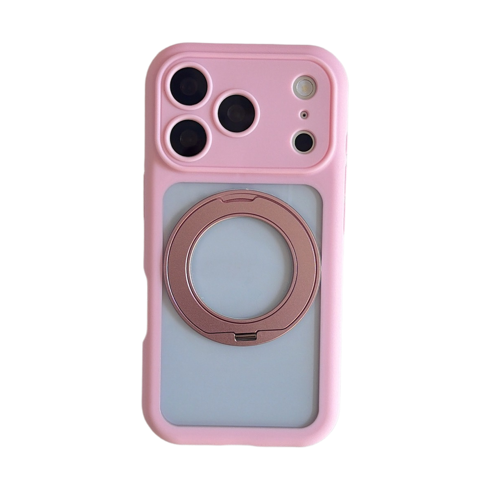 360° Integrated Pivot Clear Bubble Phone Case – 6 Colors