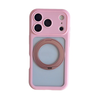 360° Integrated Pivot Clear Bubble Phone Case – 6 Colors