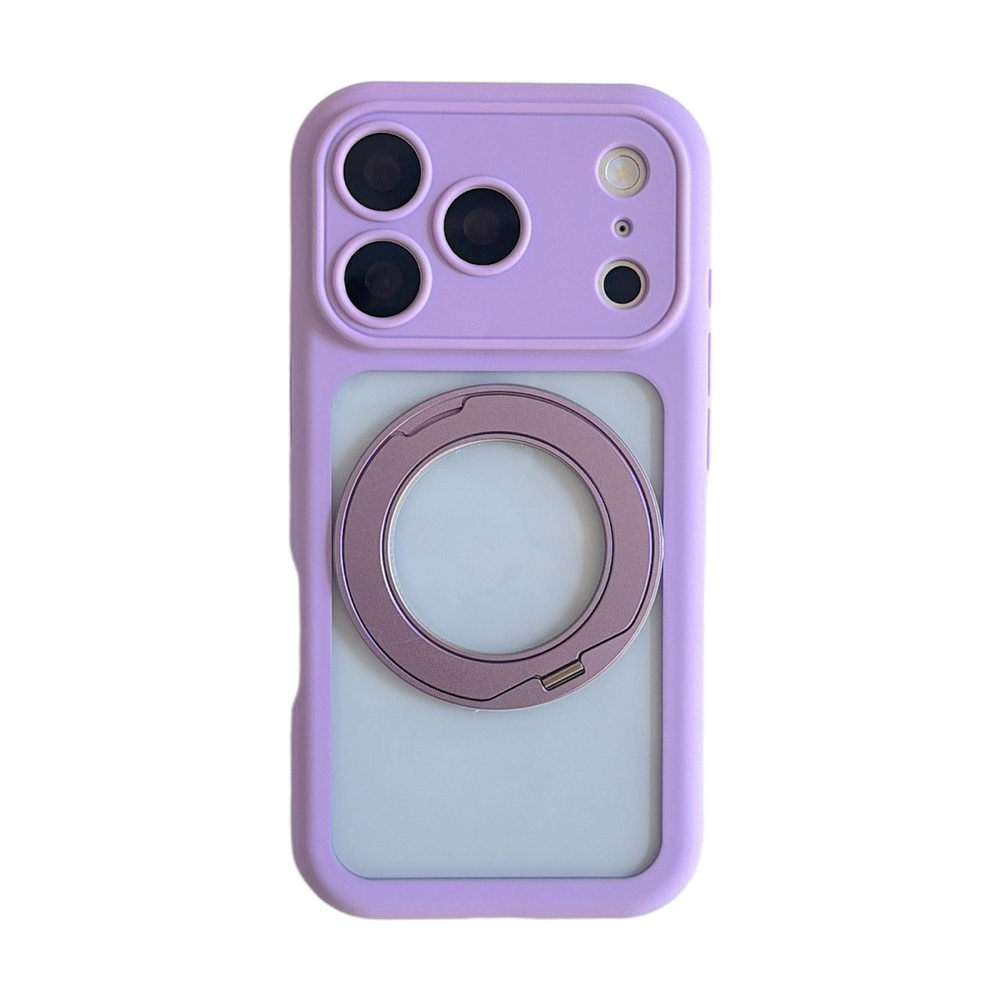 360° Integrated Pivot Clear Bubble Phone Case – 6 Colors