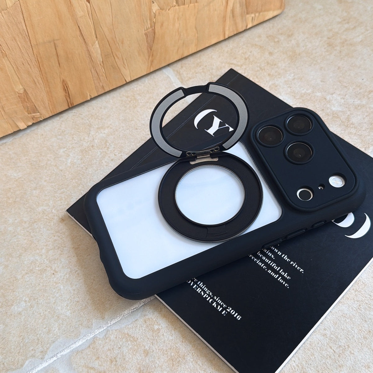 360° Integrated Pivot Clear Bubble Phone Case – 6 Colors