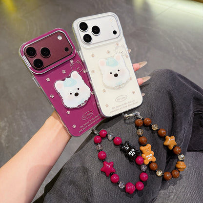 Jelly West Highland Phone Case with Wrist Strap