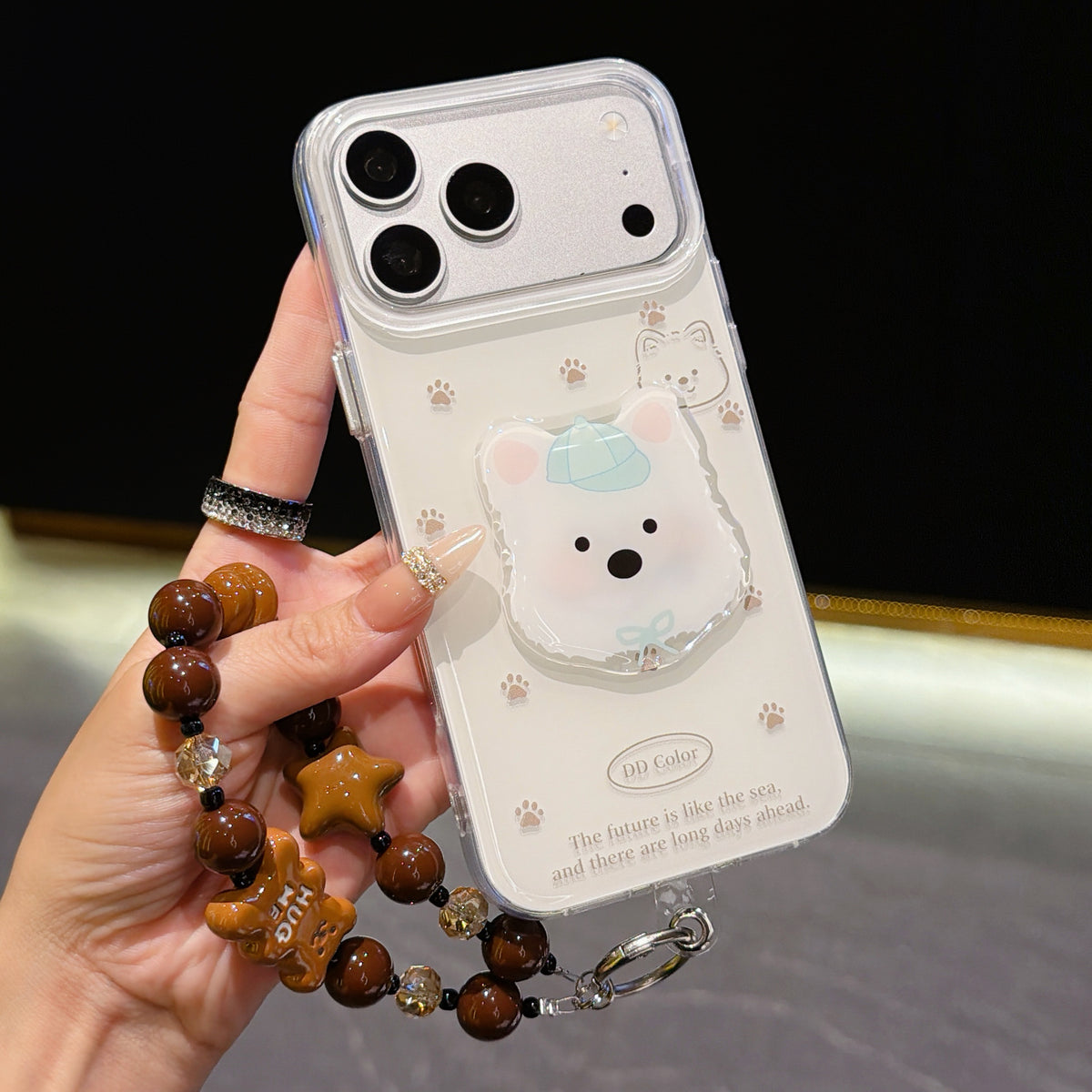 Jelly West Highland Phone Case with Wrist Strap