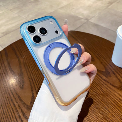 Four-Color Gradient Air-Cushion Ring Stand Case