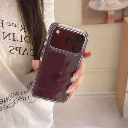 Clear Case with Cherry-Red Hinged Ring Detail – 11 iPhone Models