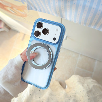 360° Rotating Ring Stand Transparent Acrylic Jelly Case